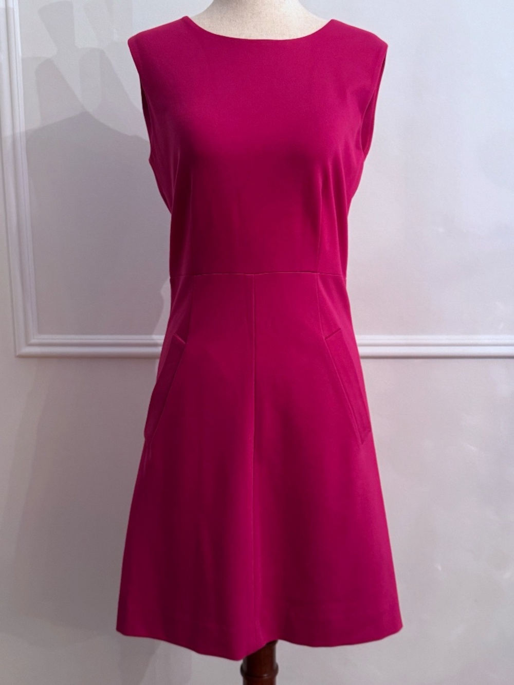 Diane von Furstenberg Pink Dhali Fit-and-Flare Dress Sleeveless NWT Sz 4